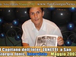 Intervista al Capitano dell’Inter Javier Adelmar Zanetti