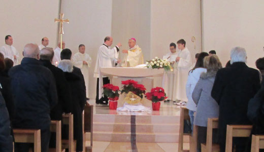 La comunità parrocchiale sangiorgese accoglie festante il  Vescovo di Taranto