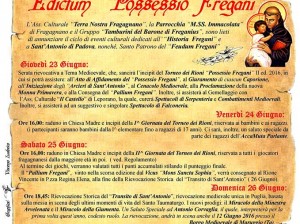 “Edictum Fregani” Un ciclo di eventi culturali  dal Medioevo ad oggi per Sant’Antonio di Padova.